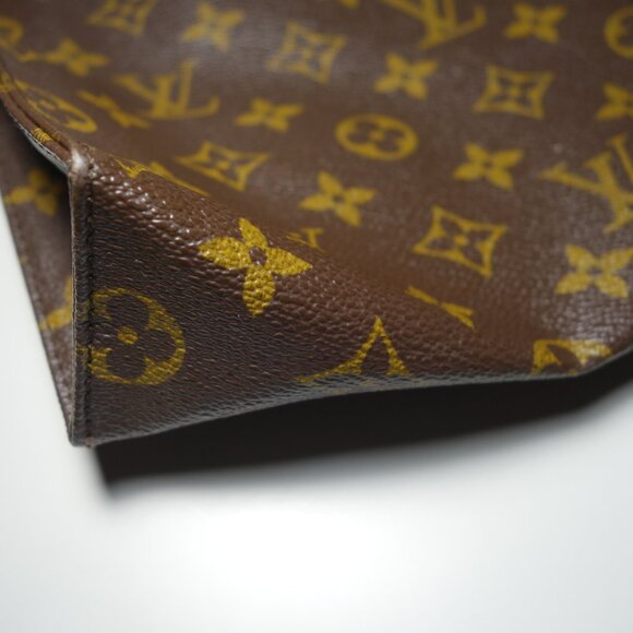 Vtg Louis Vuitton Monogram Posh Toilette 26 Cosmetic Pouch, Size 9 in x 9.5 in - Picture 6 of 16